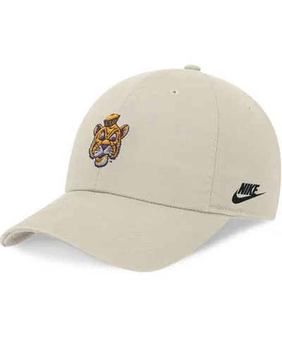 Nike Men's Stone Lsu Tigers Legacy Club Swoosh Performance AdjustableÃÂ Hat